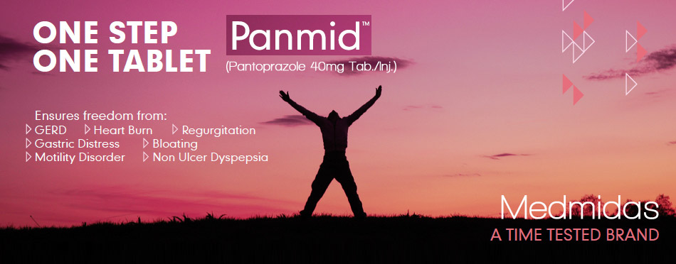 Panmid (Pantoprazole 40mg tablets) by Medmidas Pharmaceuticals